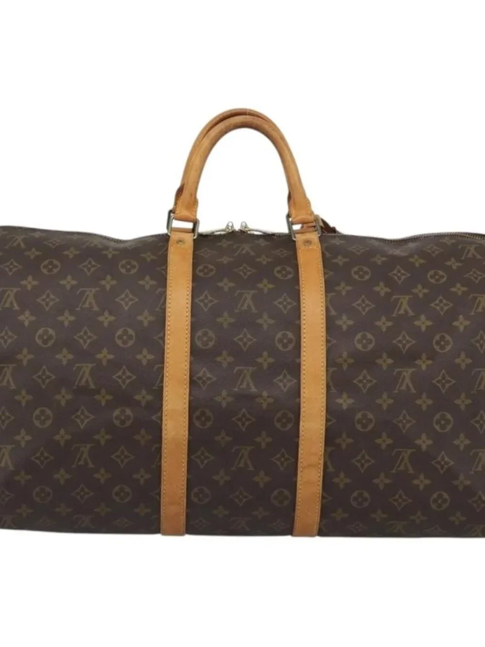 LOUIS VUITTON Monogram Keepall 55 Boston Bag M41424 LV Auth 187801A